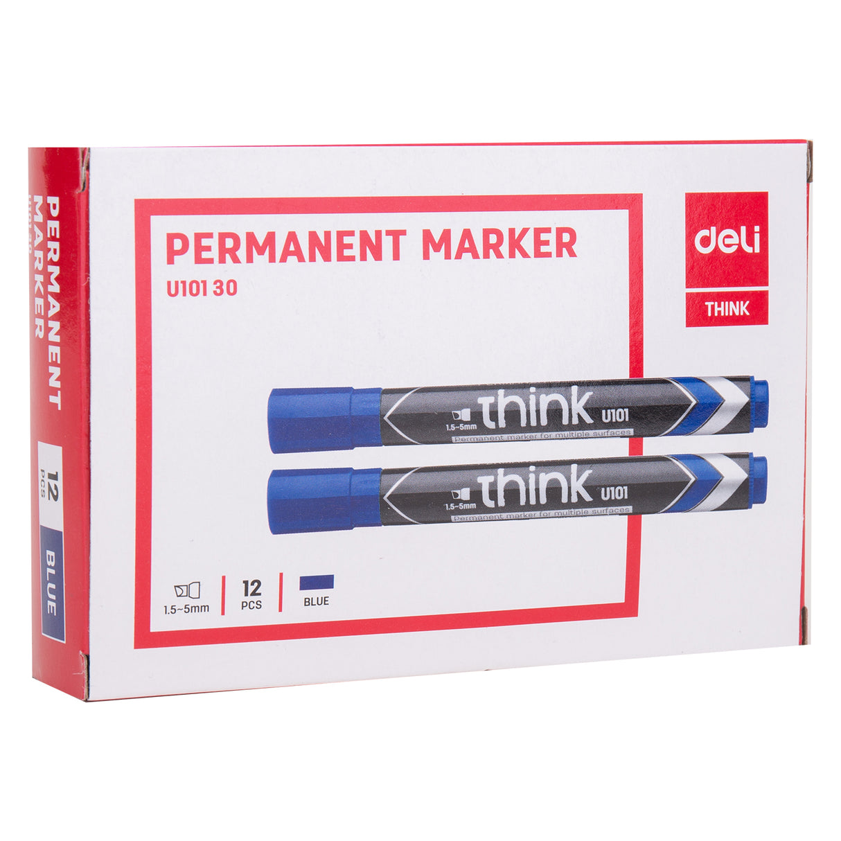Marcador para quadro branco Deli EU00130 (azul) (12 peças/caixa)