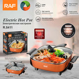 RAF 30cm Multifuncional Antiaderente Frigideira Frigideira Fogão Elétrico Panela Quente