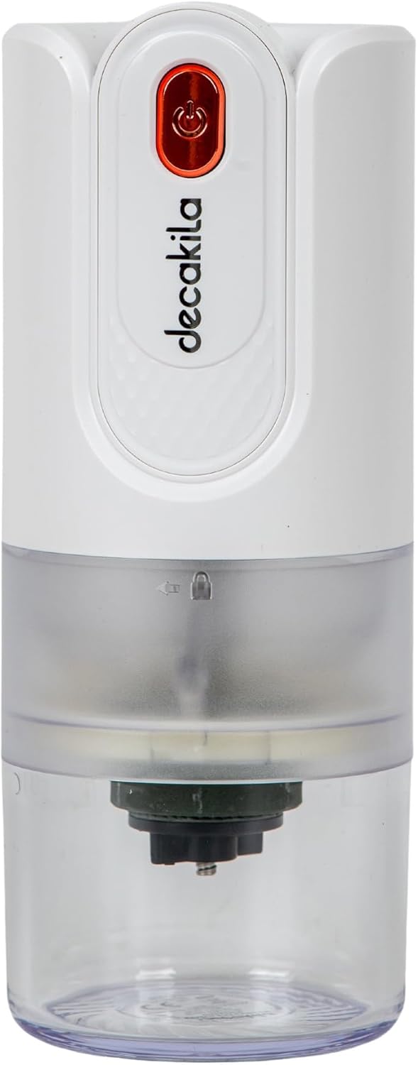 Moedor de Café Sem Fio Decakila KMCF029 | 15W | 25g | Núcleo de moagem de cerâmica de alto carbono | Aspereza ajustável | Garantia de 1 ano (branco)