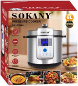Panela de Pressão Sokany Smart Pot 6 Litros SK-07044 1500W