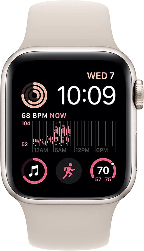 APPLE WATCH SE GPS 40MM  C/ PULSEIRA DESPORTIVA STARLIGHT