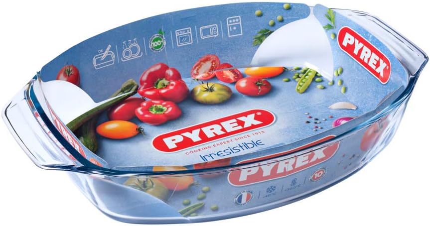 PYREX TRAVESSA OVAL DE VIDRO 35x24 - 520B000/7046
