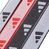 Bandoletes Adidas Laços de Cabelo - Faixas de Cabelo de Lycra Macias e Elásticas para Uso Esportivo e Diário, Elástico Durável Sem Puxar, Uso Confortável durante todo o Dia em Preto, Branco e Vermelho, (Preto/Cinza/Vermelho Solar, Pacote com 4)