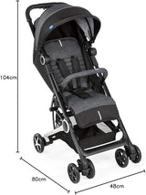 CHICCO CARRINHO MAX 4JET BLACK 15KG 0M+