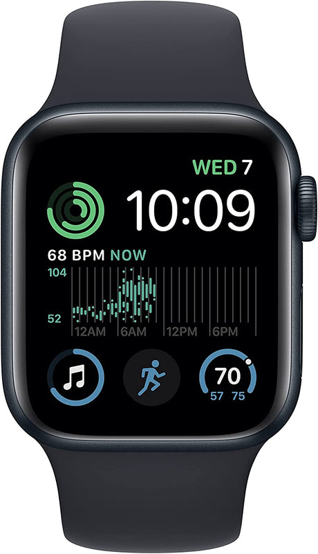 APPLE WATCH SE GPS 40MM PRETO C/ PULSEIRA DESPORTIVA MIDNIGHT