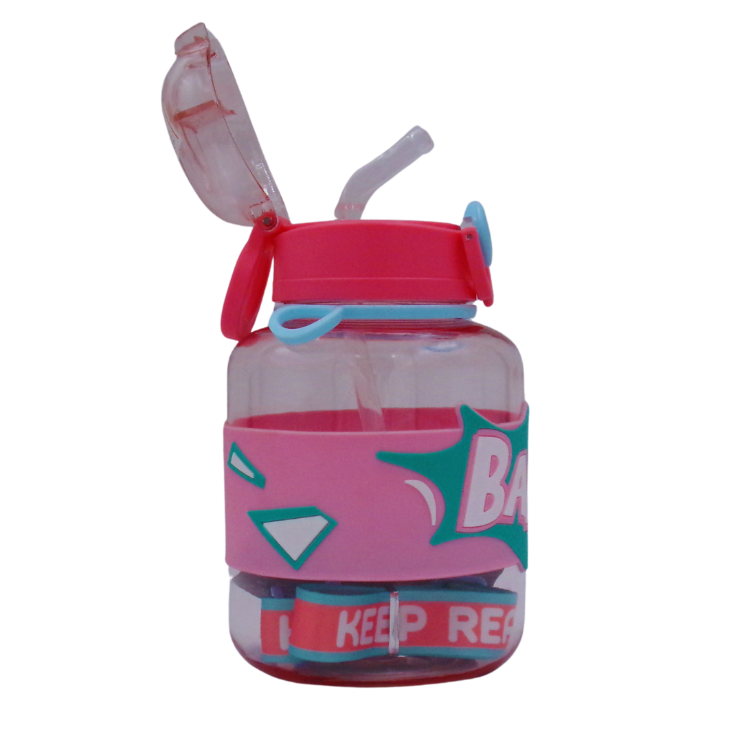 Garrafa de água motivacional desportiva