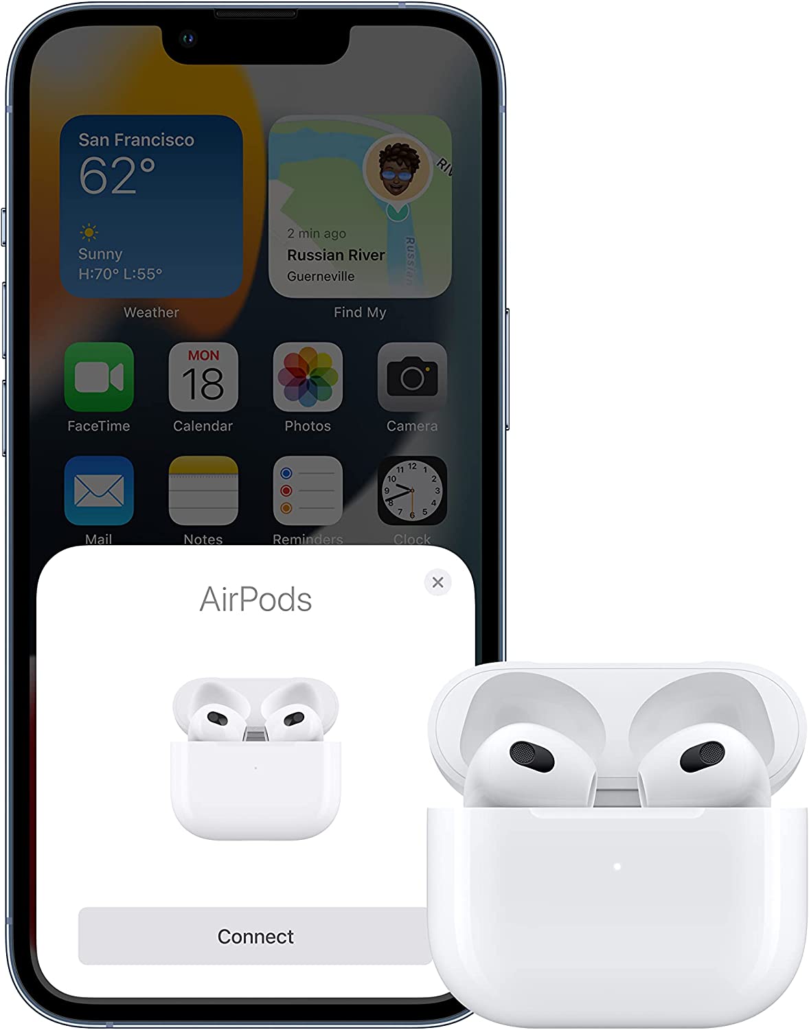 APPLE AIRPODS (3RD GEN) COM ESTOJO DE CARREGAMENTO LIGHTNING