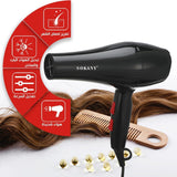 Secador de cabelo profissional 2200W de secagem rápida poderosa de SOKANY Secador de cabelo de baixo nível de ruído e difusor com 2 velocidades e 2 configurações de calor RCY-173i