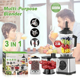 Sokany SK-03034 Liquidificador de aço inoxidável 3 em 1 - 6000W, 2.5L