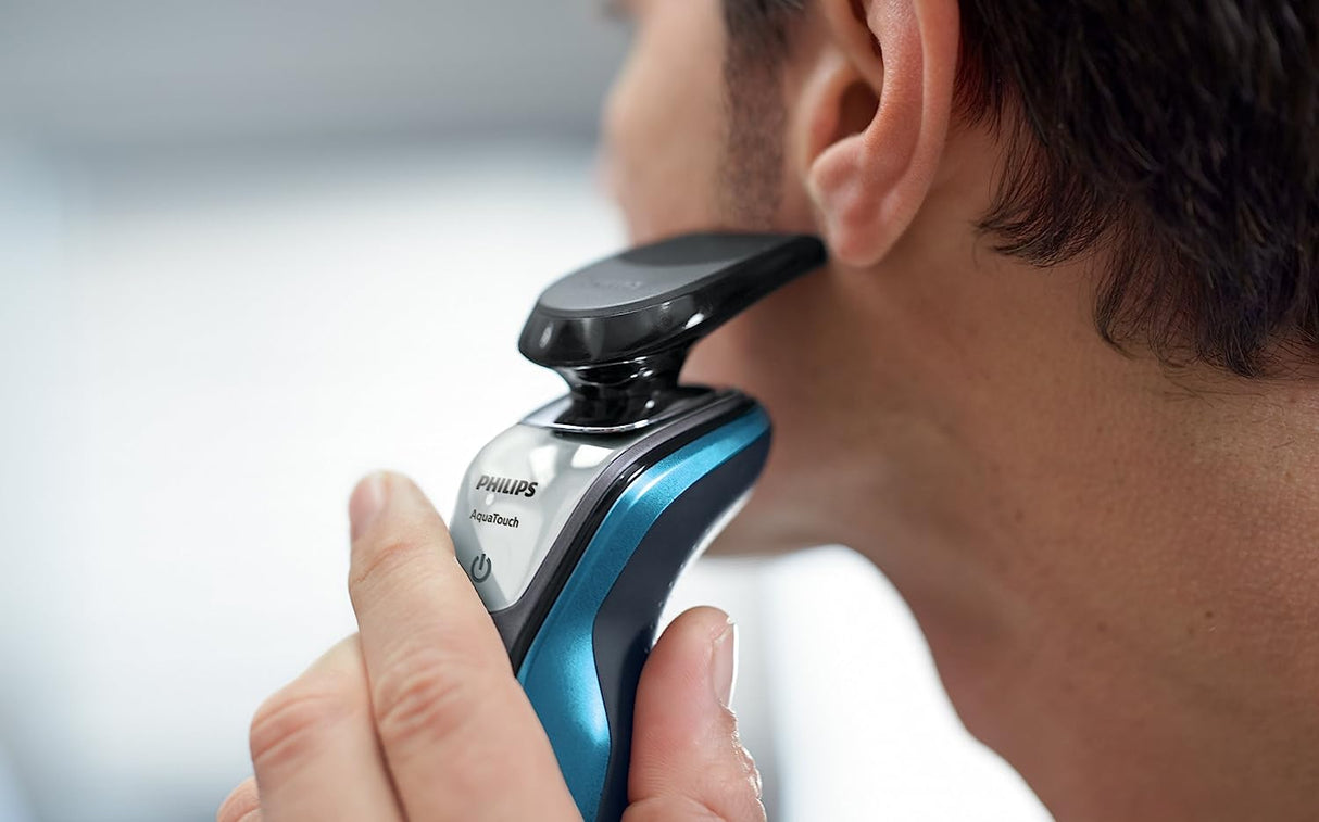 Philips Shaver Series 5000 AquaTouch Sistema de lâminas multiprecision molhadas e secas com aparador de precisão Smart Click - S5420/06