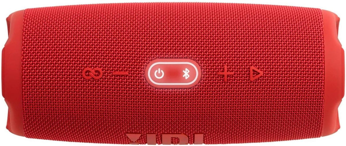 Alto-falante Bluetooth sem fio portátil JBL Charge 5 com IP67 à prova d'água e saída de carga USB - vermelho, pequeno