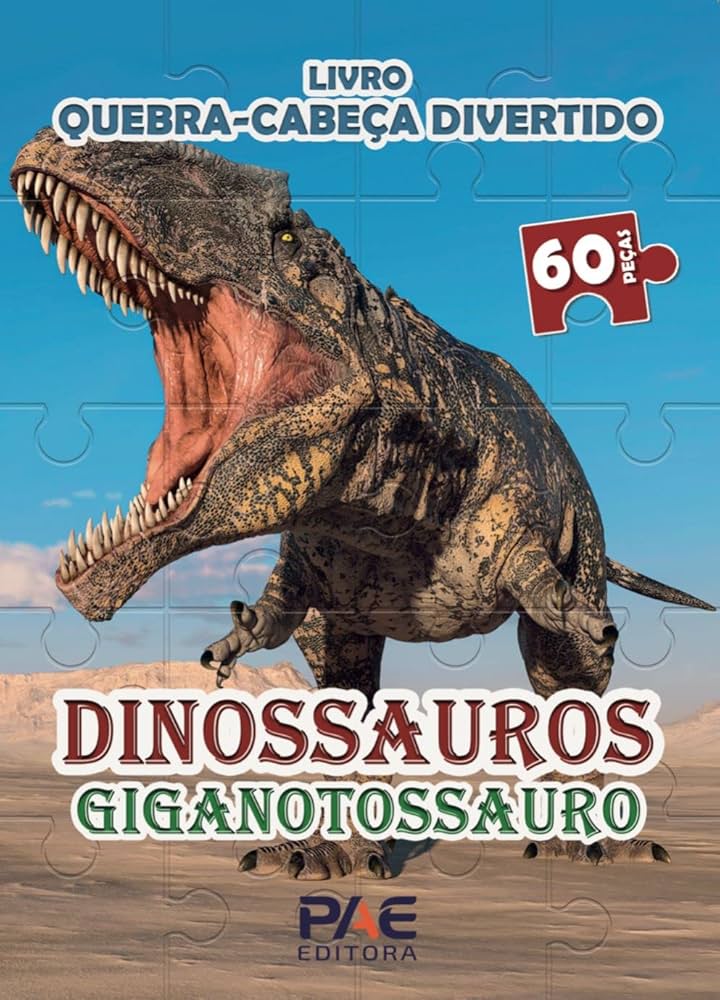 LIVRO QUEBRA-CABECA DIVERTIDO DINOSSAUROS GIGANTOS