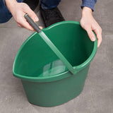 Balde Spontex Eco Green Materiais 100% reciclados com alça embutida no fundo do balde, capacidade de 10L, 19800212, verde
