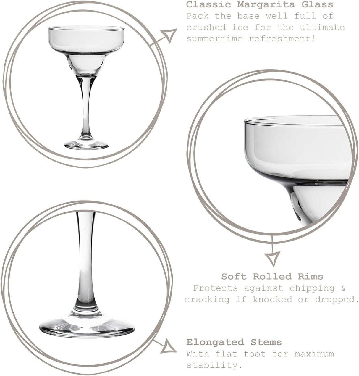 Conjunto de 6 copos de coquetel LAV-MISKET GOBLET 300cc 6PC ST