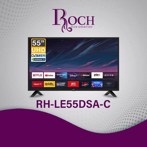 TV Smart TV ROCH 55" + Android (RH-LE55DSA-C)