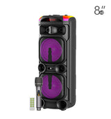 Caixa De Som Bluetooth Karaoke Profissional RGB Leon KTS-1940