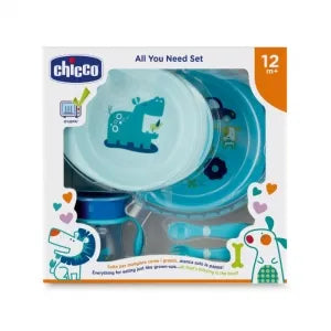 CHICCO CONJUNTO DE PAPA AZUL 5PCS 12M+
