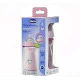 CHICCO BIBERAO NATURAL ROSA 330ML 6M+