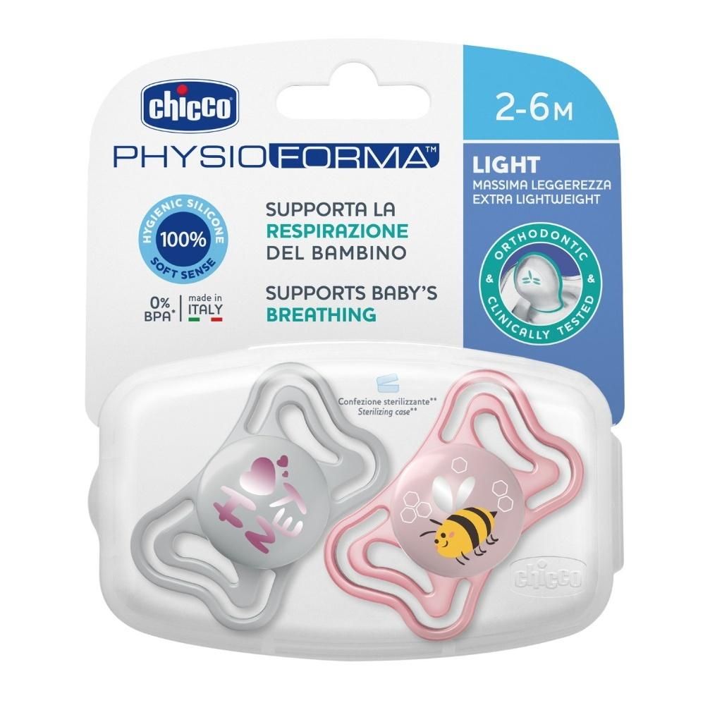 CHICCO CHUPETA PHYSIOFORMA  LUZ 2-6M+