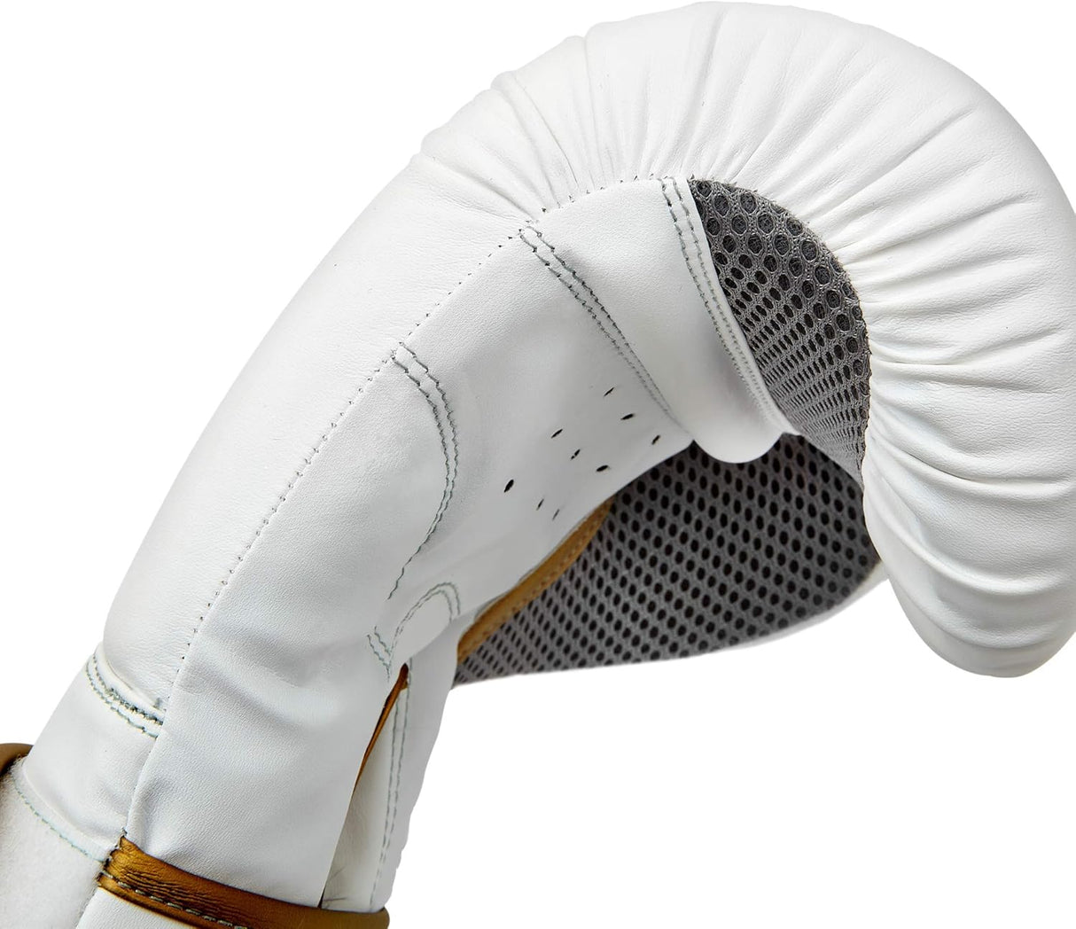 VAREJO LUVAS DE BOXE REEBOK - GOLD/BRANCO - 12OZ