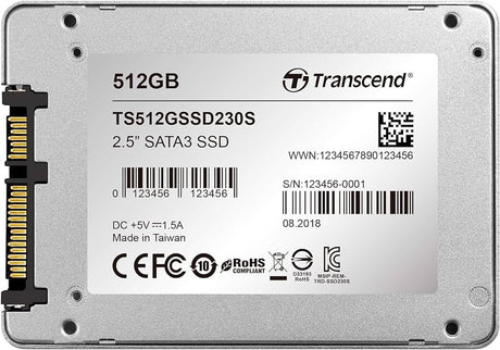 HD INT 2.5' 512 GB SSD TRANSC. 230