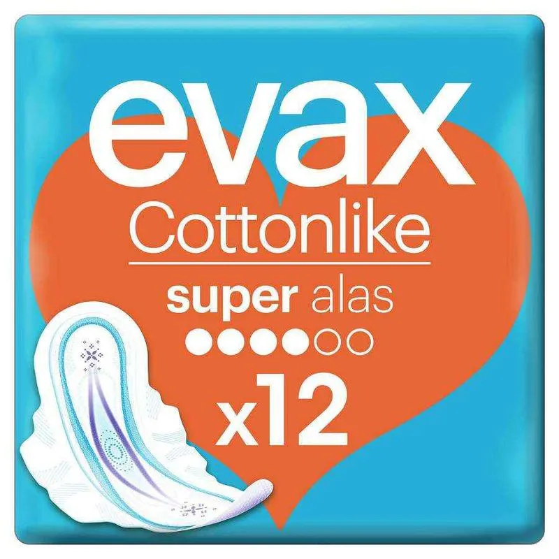 EVAX COTTONLIKE C/ALAS SUPER 12UN