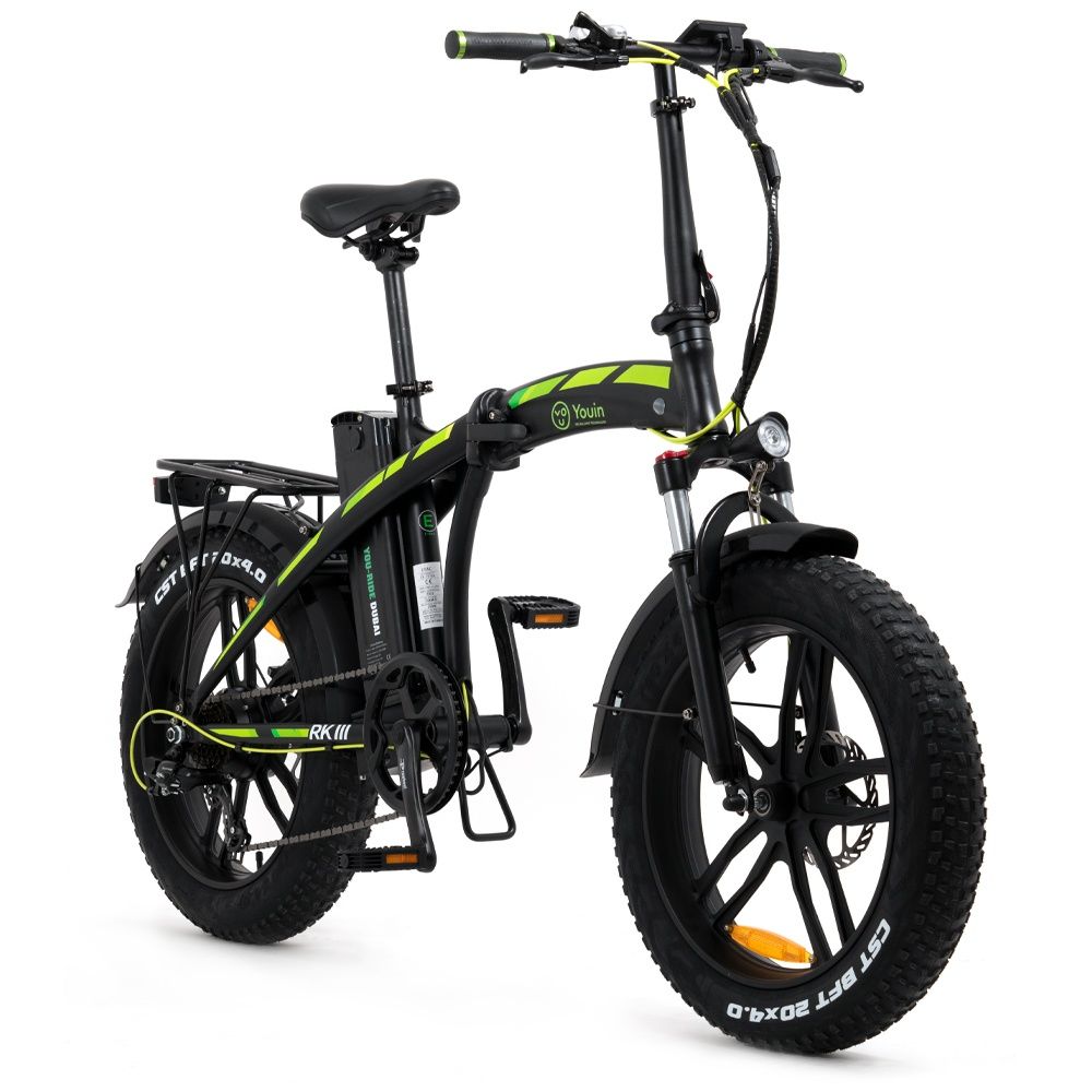 Bicicleta elétrica Dubai - urbana - fat 20” x 4 - preta