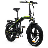 Bicicleta elétrica Dubai - urbana - fat 20” x 4 - preta