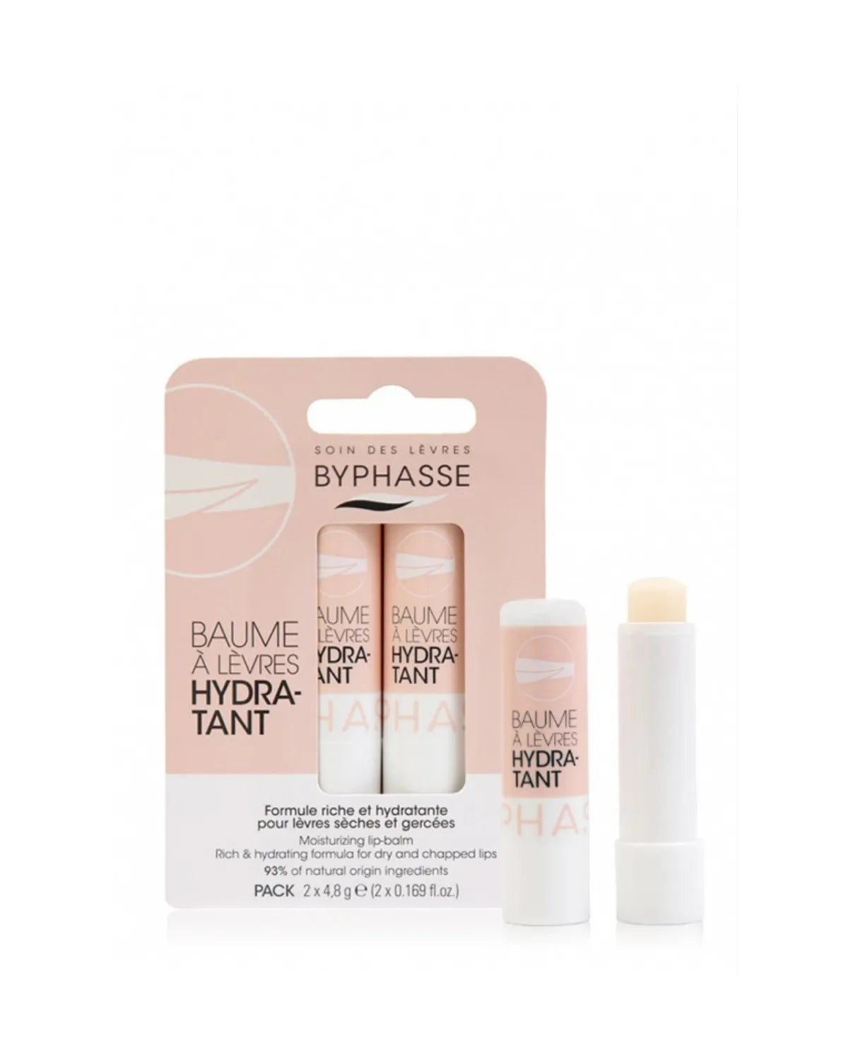 BYPHASSE LIP BALM PACK 2X4,8G
