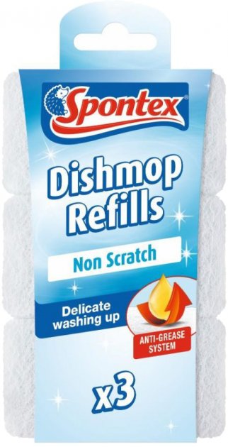 Recargas para esfregões anti-riscos, fortes e duradouras, ideais para a lavagem delicada.
