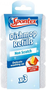 Recargas para esfregões anti-riscos, fortes e duradouras, ideais para a lavagem delicada.