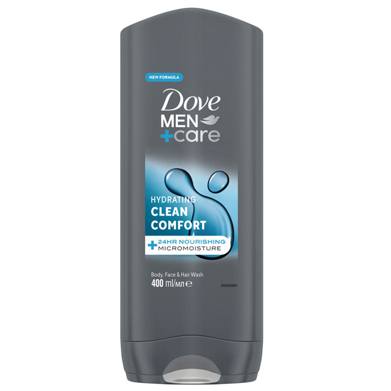 DOVE GEL BANHO 400ML MEN CLEAN COMFORT