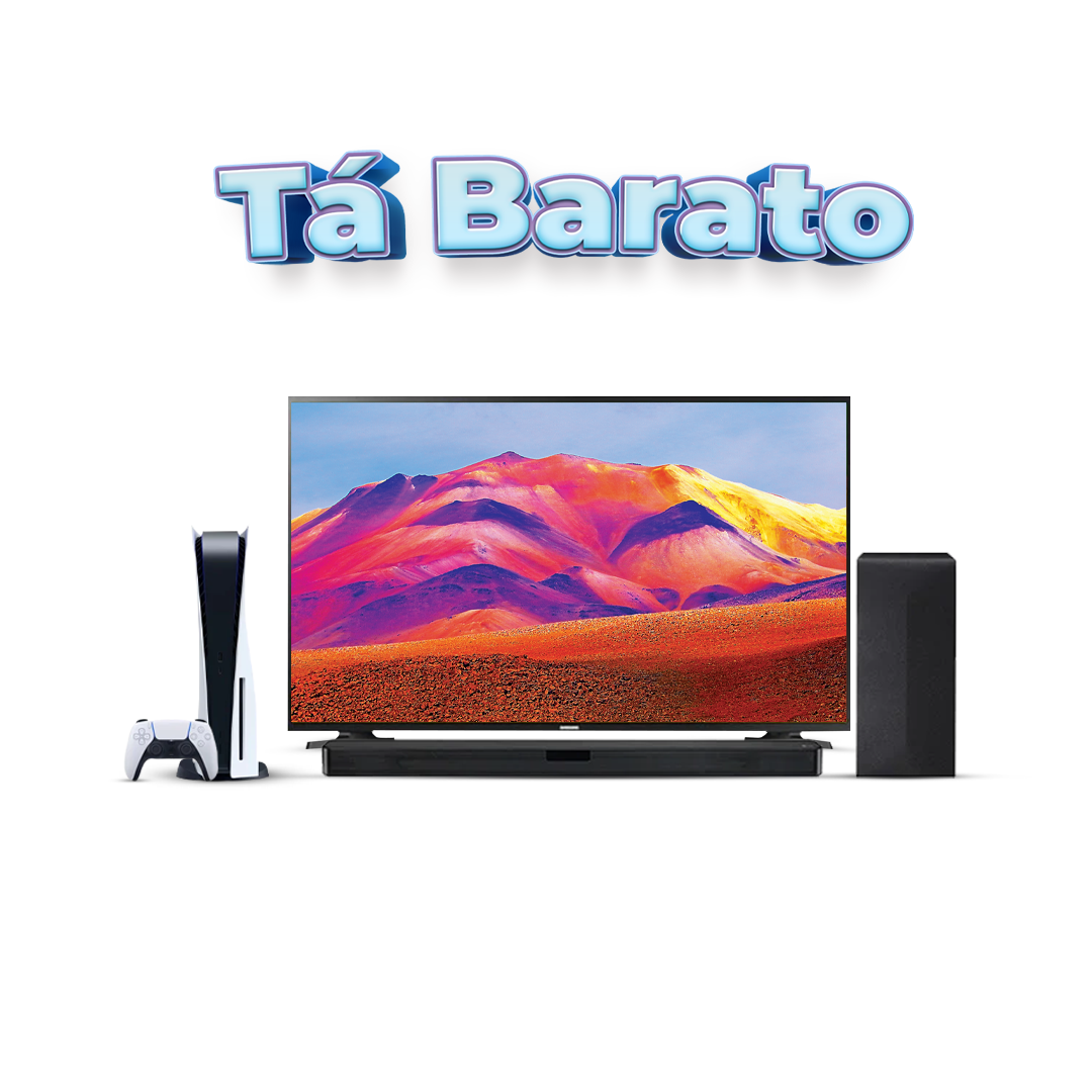 COMBO TA BARATO - TV LED SAMSUNG - BARRA DE SOM LG - PLAY STATION 5 SONY EDIÇÃO DIGITAL