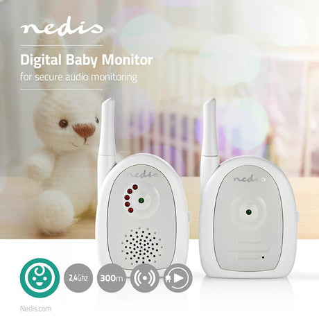 Babá Elétrica/Monitor Sem fios para bebé Nedis