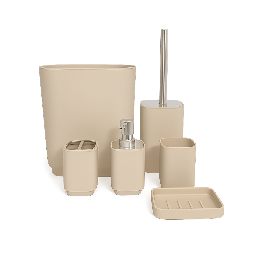 KIT PARA CASA DE BANHO IISDOO - BEGÊ