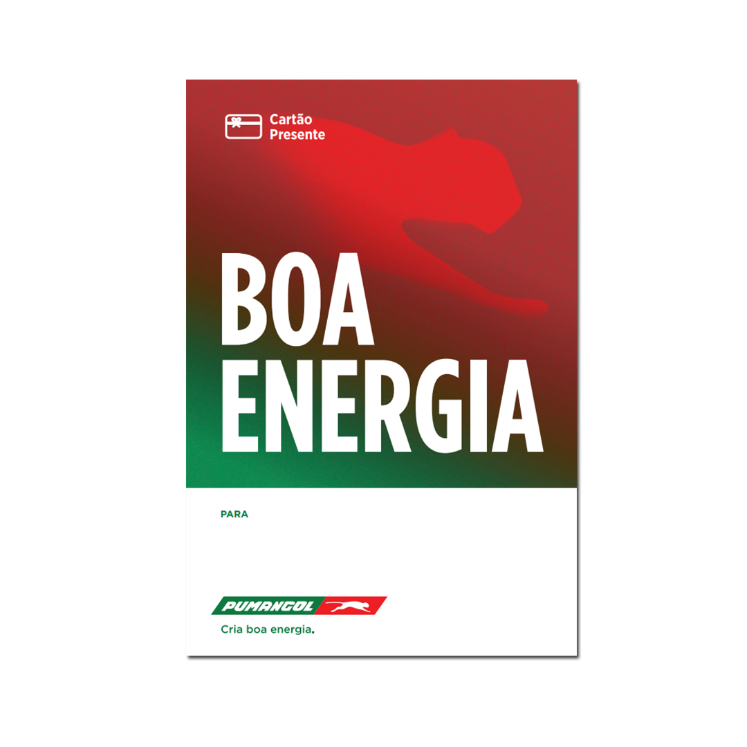 CARTÃO PRESENTE BOA ENERGIA - PUMANGOL 3.000 Kz