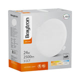 Painel LED Braytron 24W RND Ajustável 6500K | Iluminação LED