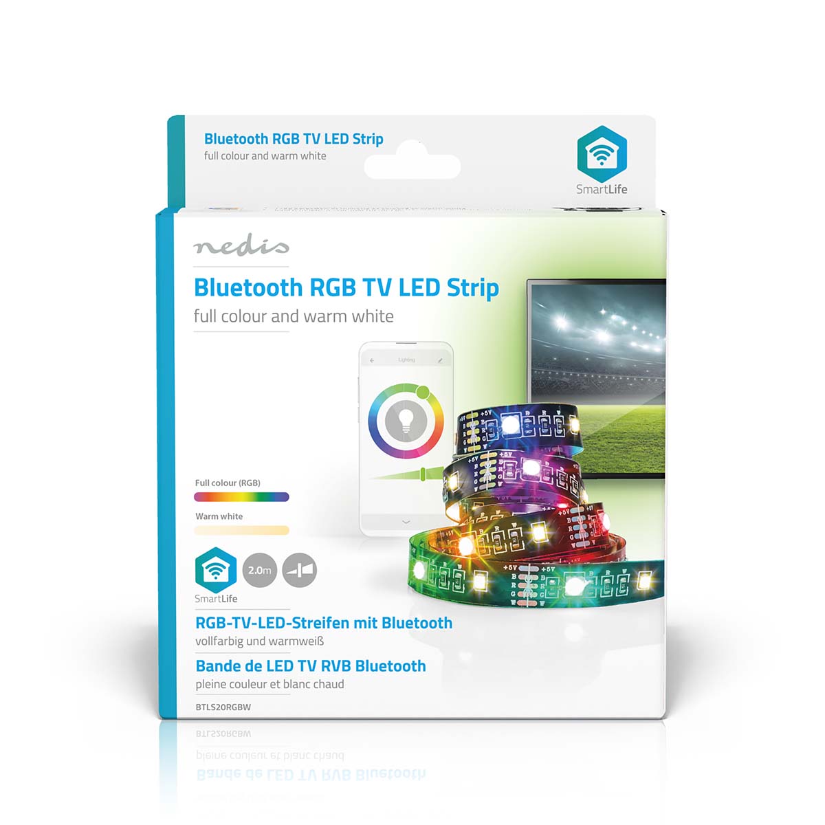 FITA LED SMARTLIFE RGB BLUETOOTH NEDIS – ILUMINAÇÃO COLORIDA E CONTROLE POR BLUETOOTH PARA QUALQUER AMBIENTE