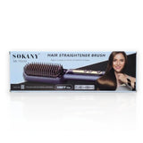 Escova de alisamento de cabelo Sokany SK-15008 com cerdas