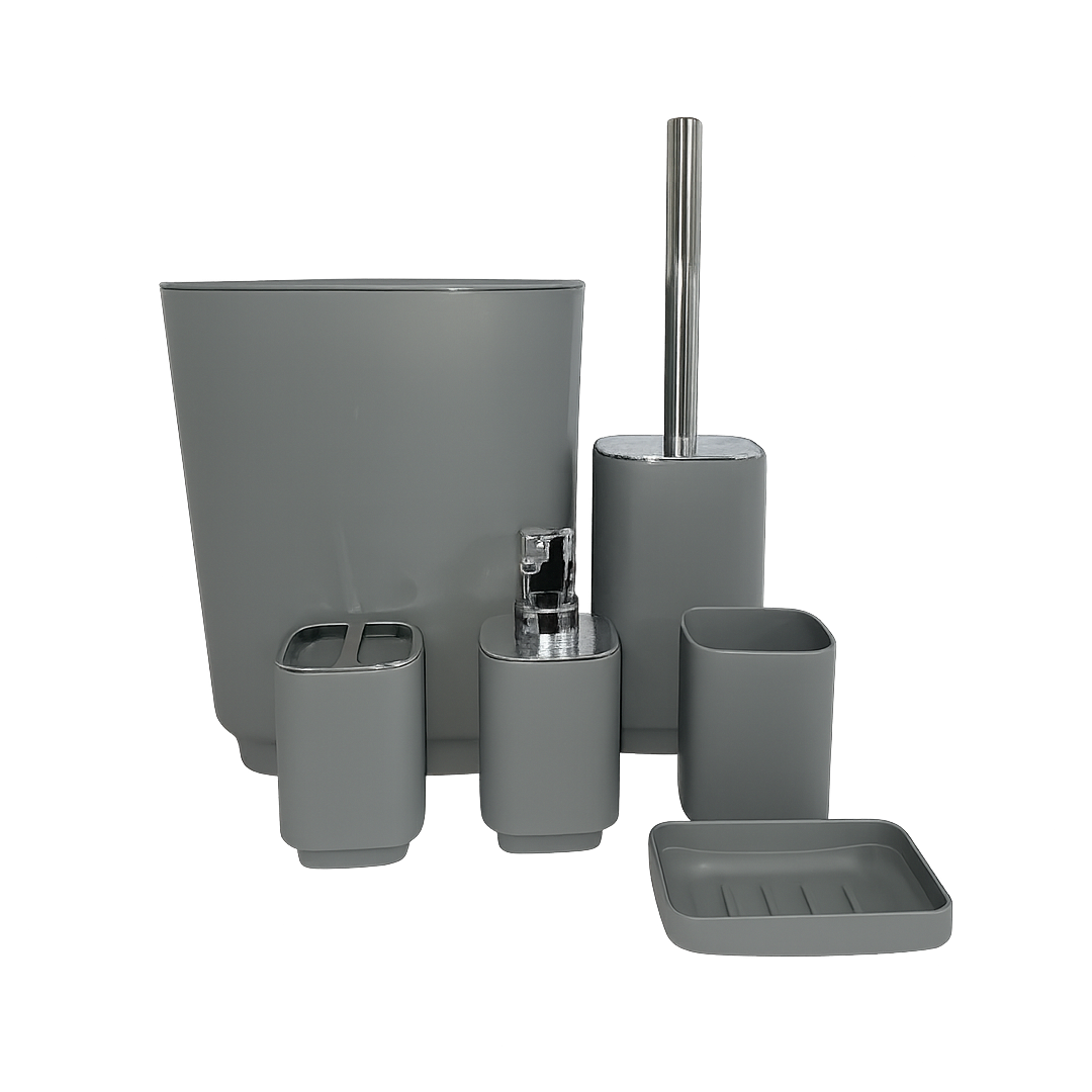 KIT PARA CASA DE BANHO IISDOO - CINZA