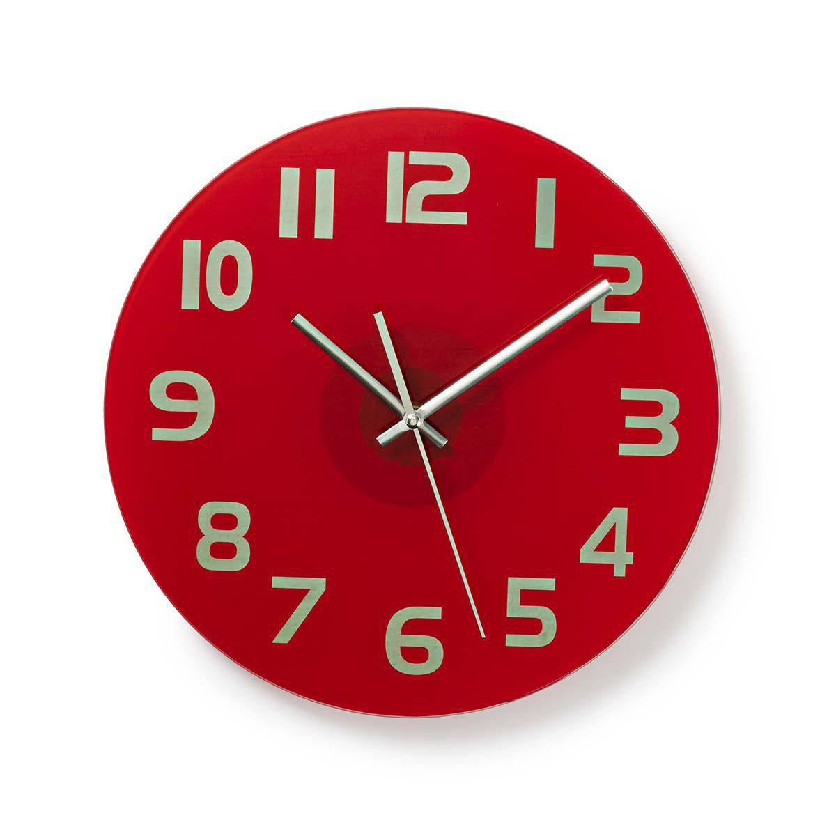 Relógio de Parede Nedis Diâmetro 300 mm Vidro Vermelho - CLWA006GL30RD