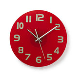 Relógio de Parede Nedis Diâmetro 300 mm Vidro Vermelho - CLWA006GL30RD