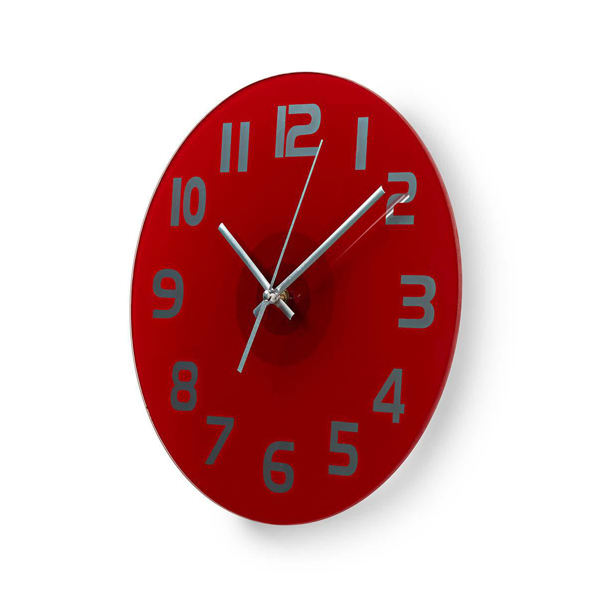 Relógio de Parede Nedis Diâmetro 300 mm Vidro Vermelho - CLWA006GL30RD