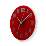 Relógio de Parede Nedis Diâmetro 300 mm Vidro Vermelho - CLWA006GL30RD
