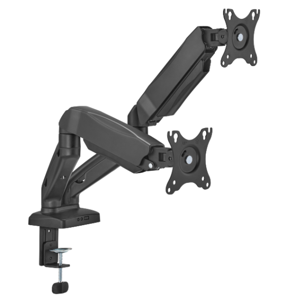 Suporte Monitor NAPOFIX 13-32 2*Braço Preto - 2 Monit. Flex