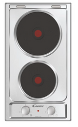 Placa Eléctrica Dominó Candy, 2 Zonas, CE32XK