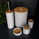Kit conjunto para banheiro 5 peças na cor Preto