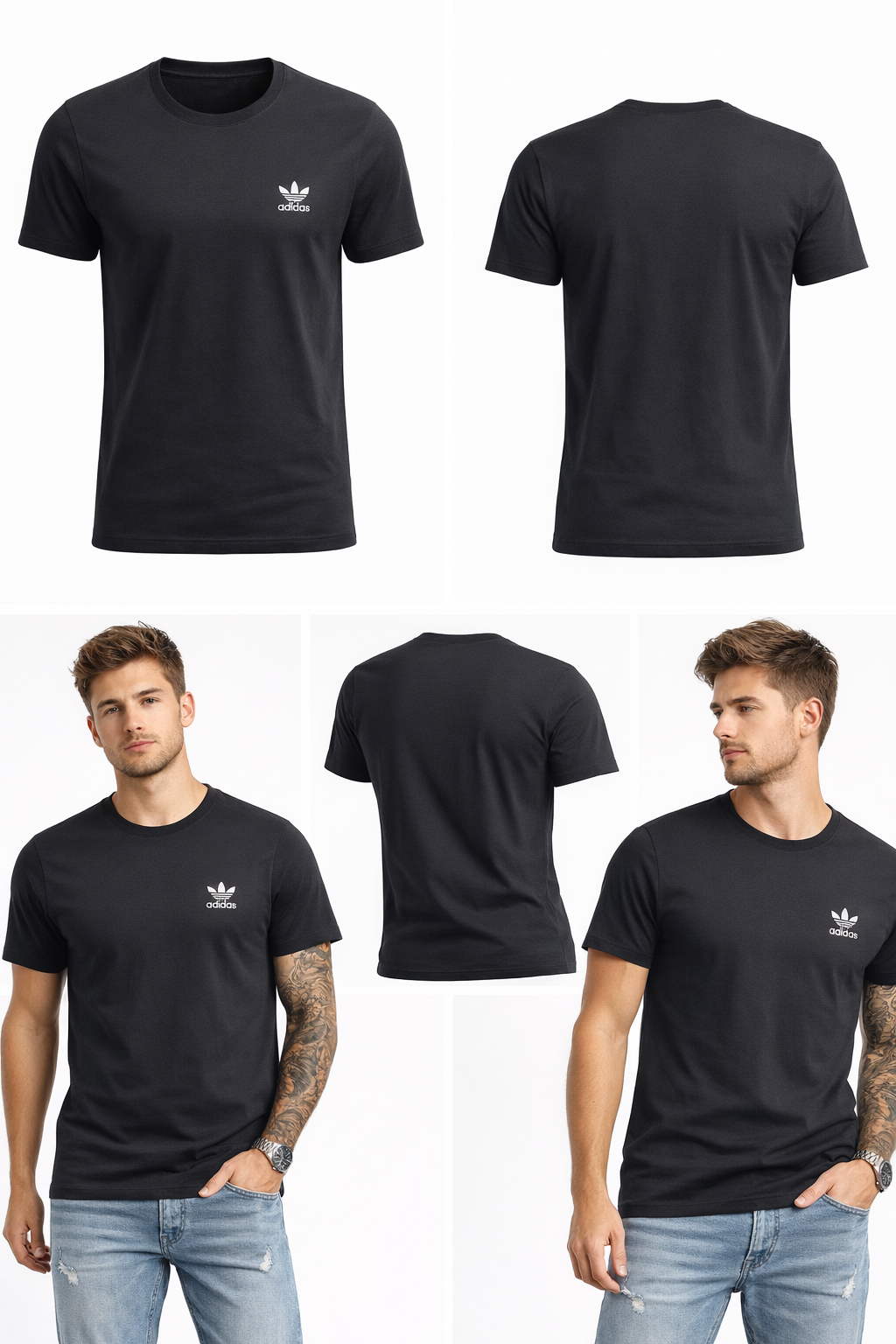 343 Adidas T-Shirt dry fit preta Tamanho XL