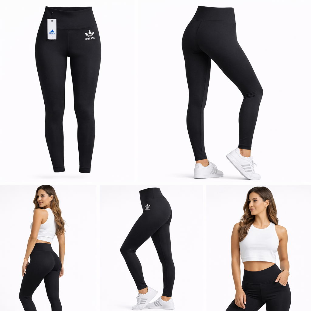 0543 Adidas Leggings Preto Tamanho XL