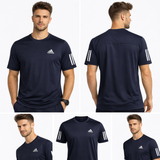 9792 Adidas T-Shirt dry fit Masculino Azul-Escuro Tamanho 2XL